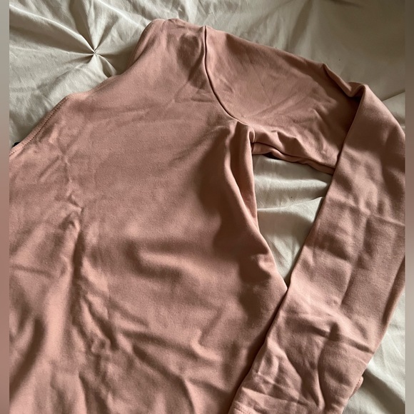 Forever 21 Nude One Shoulder along Sleeve Bodysuit - Picture 2 of 2